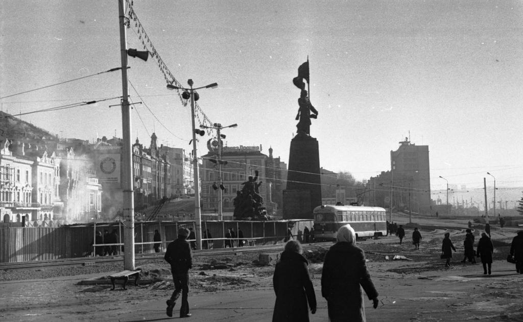 Владивосток — Исторические фотографии — трамвай (1971-1990)