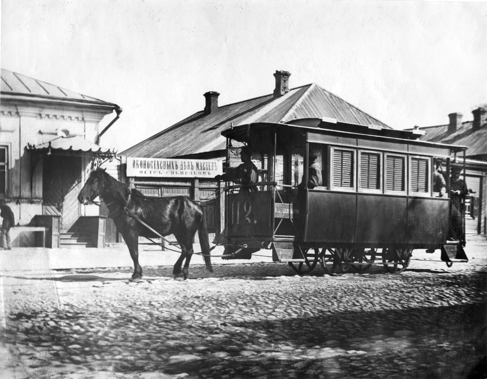 Самара, Конка № 112; Самара — Исторические фотографии — Конно-железная дорога