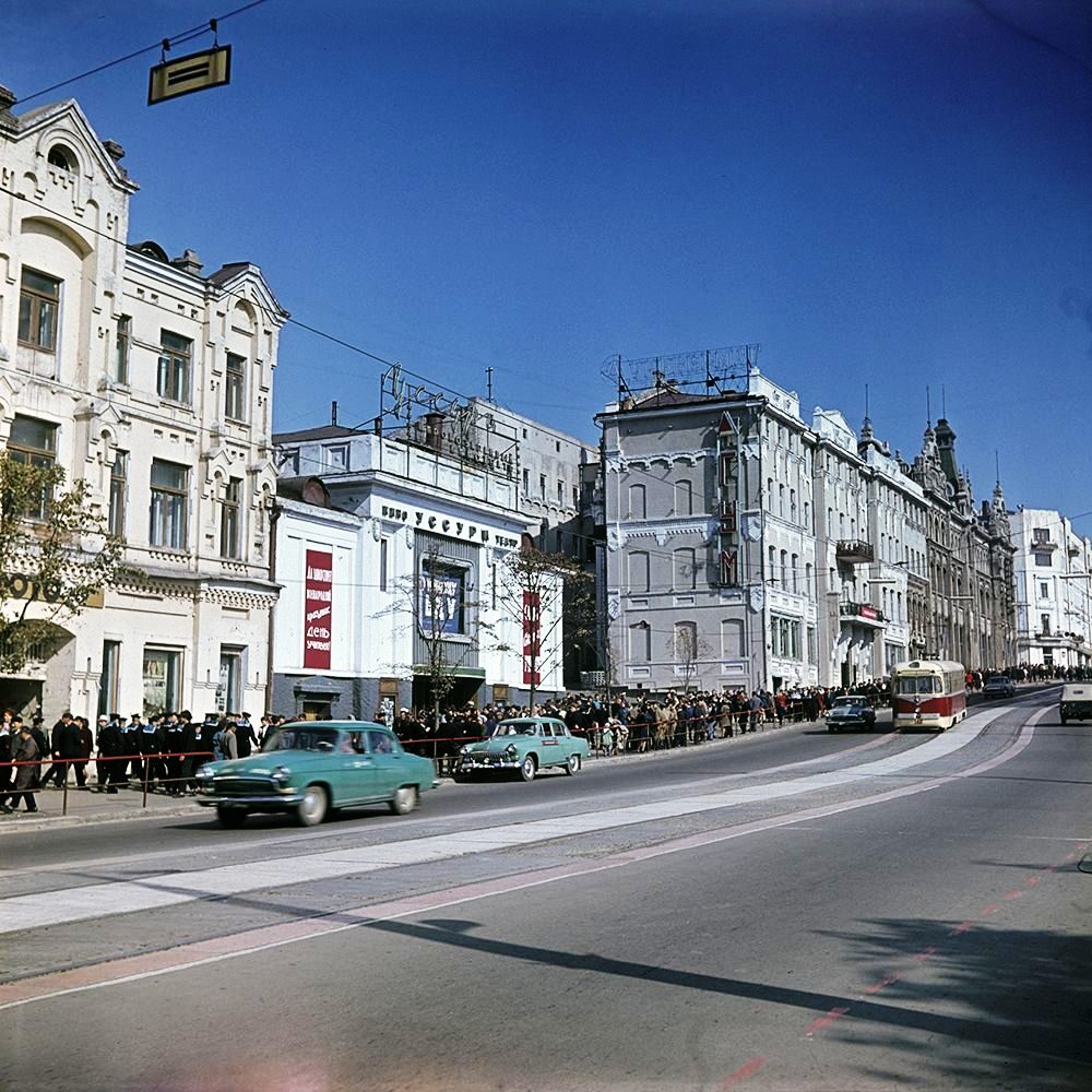 Владивосток — Исторические фотографии — трамвай (1946-1970)