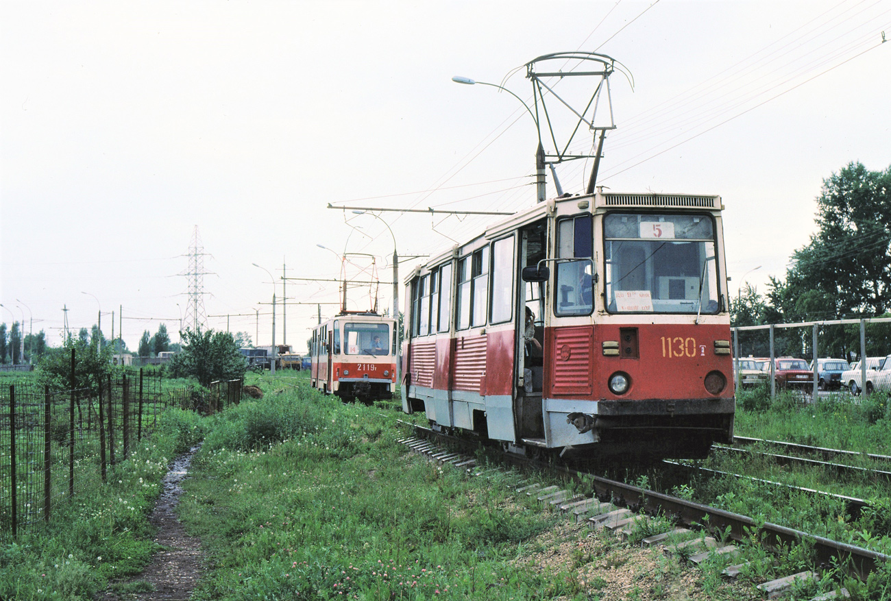 Липецк, Tatra T6B5SU № 2119; Липецк, 71-605 (КТМ-5М3) № 1130