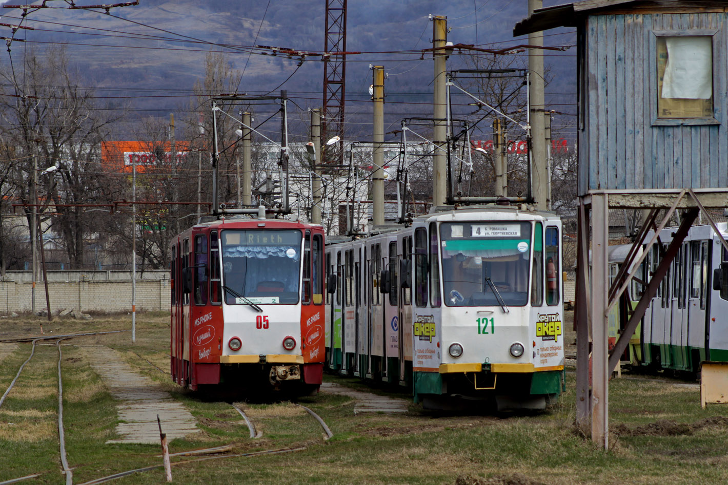 Пятигорск, Tatra KT4D № 05; Пятигорск, Tatra KT4SU № 121