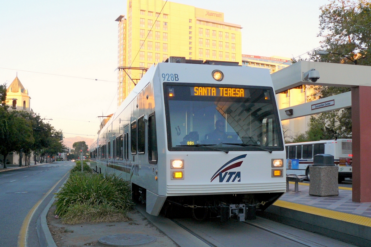 San Jose, VTA Light Rail 900 Series Br. 928