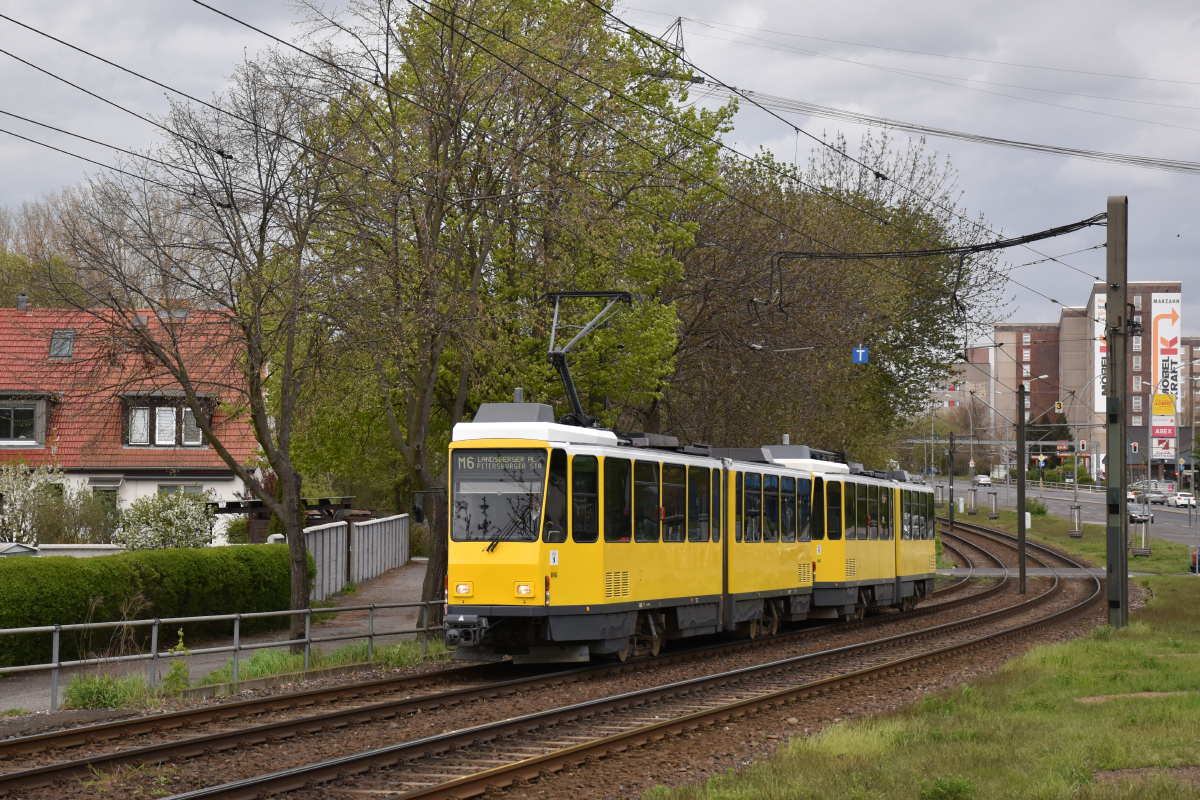Berlin, Tatra KT4DM Nr 6166; Berlin — Last days of Tatra service
