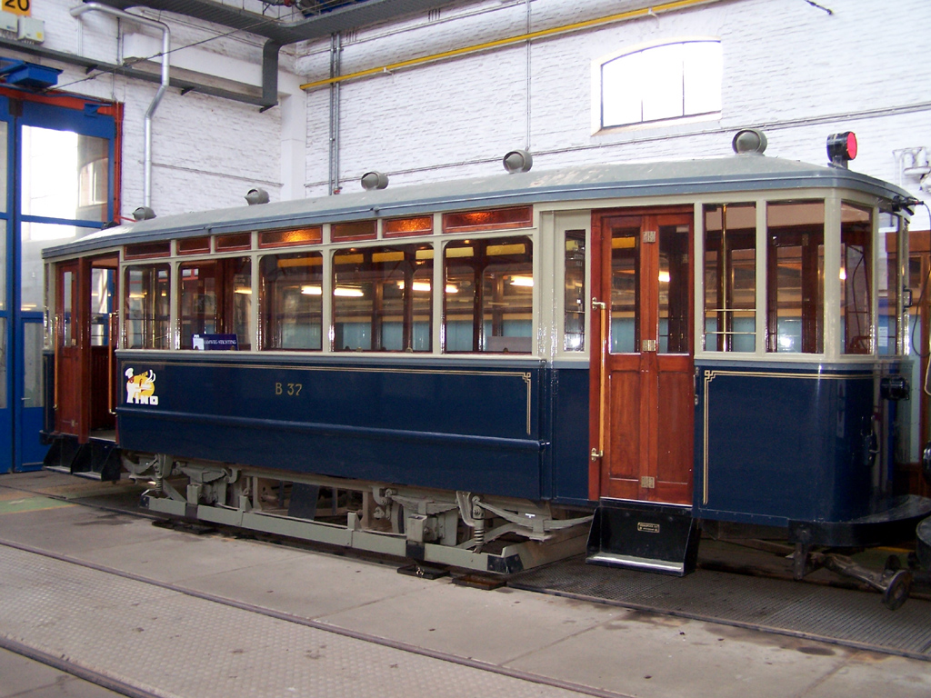 Гаага, Двухосный прицепной Werkspoor № B37 Гаага, Двухосный прицепной Werkspoor № B37