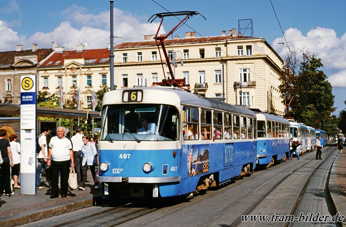 Загреб, Tatra T4YU № 407