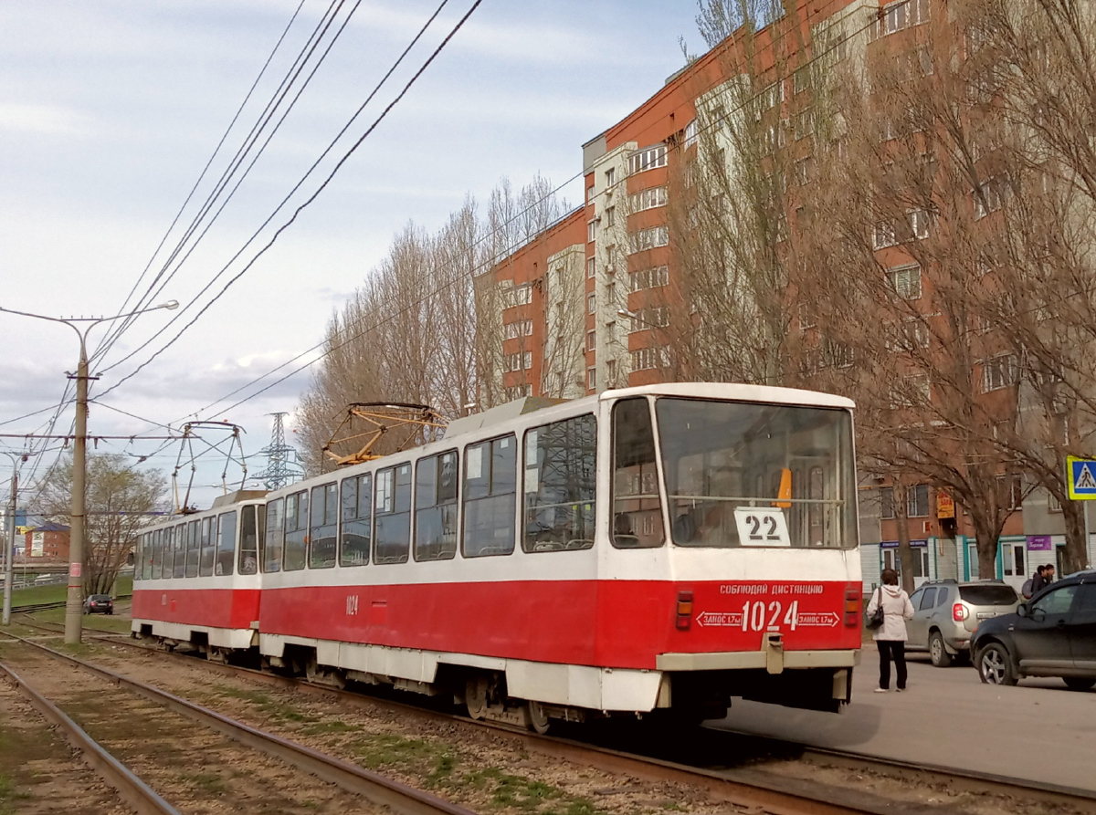 Самара, Tatra T6B5SU № 1024