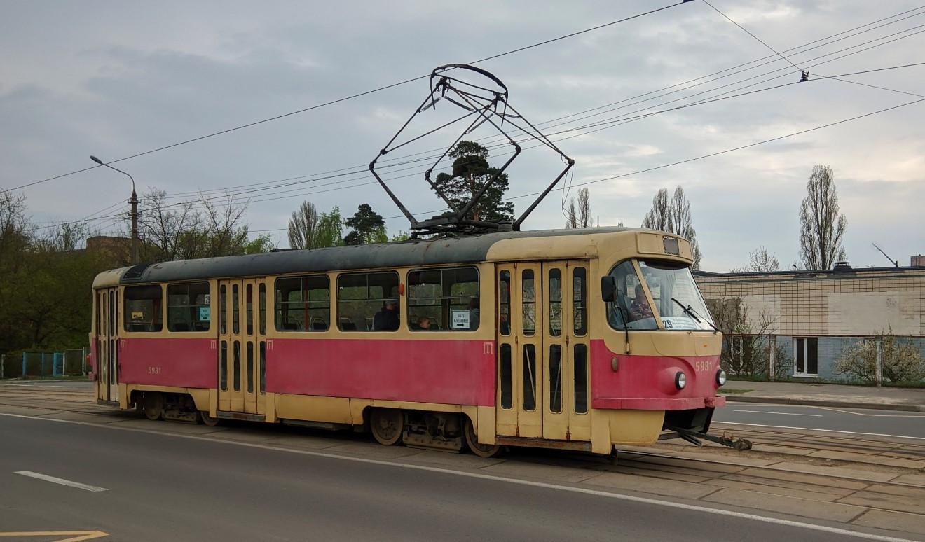 Киев, Tatra T3P № 5981