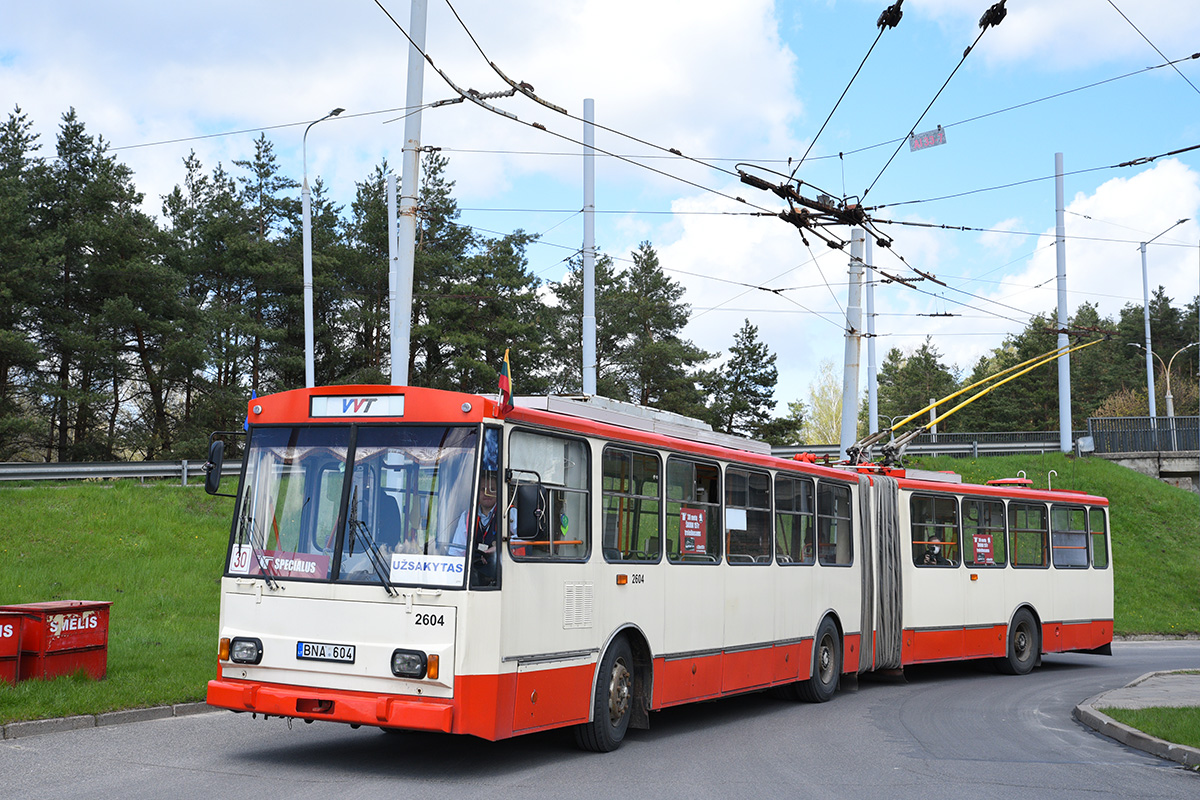 Vilna, Škoda 15Tr03/6 # 2604; Vilna — Fan trip #30m15tr on the occasion of 30 years in service of Škoda 15Tr trolleybuses in Vilnius