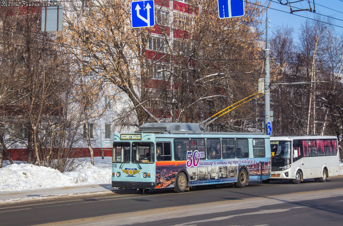 Йошкар-Ола, ЗиУ-682ГМ1 (с широкой передней дверью) № 318