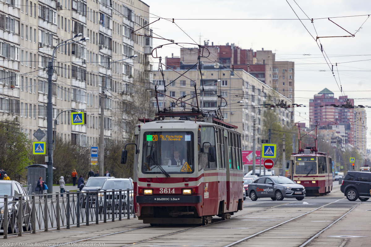 Санкт-Петербург, ТС-77 № 3614