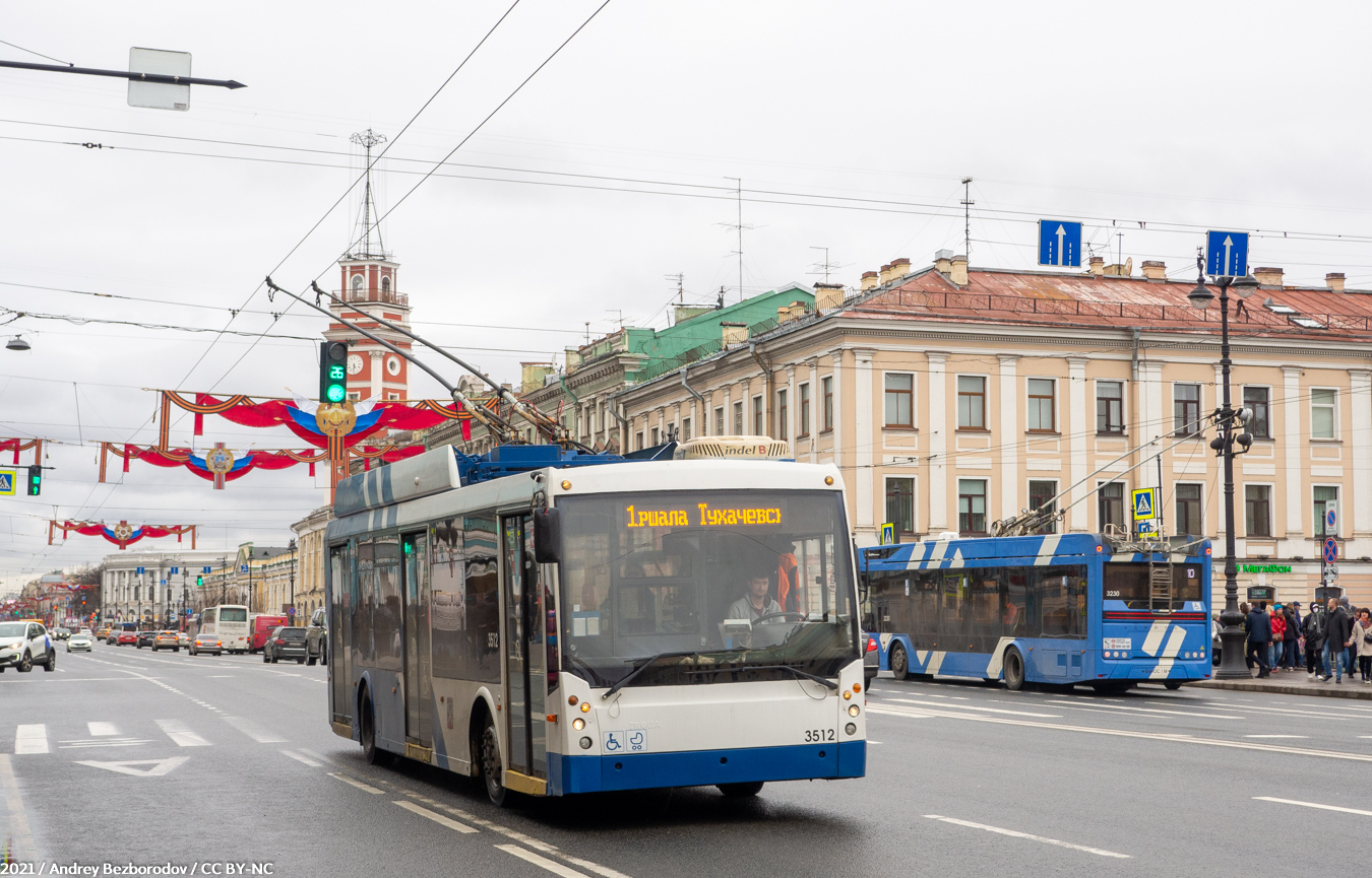 Санкт-Петербург, Тролза-5265.00 «Мегаполис» № 3512