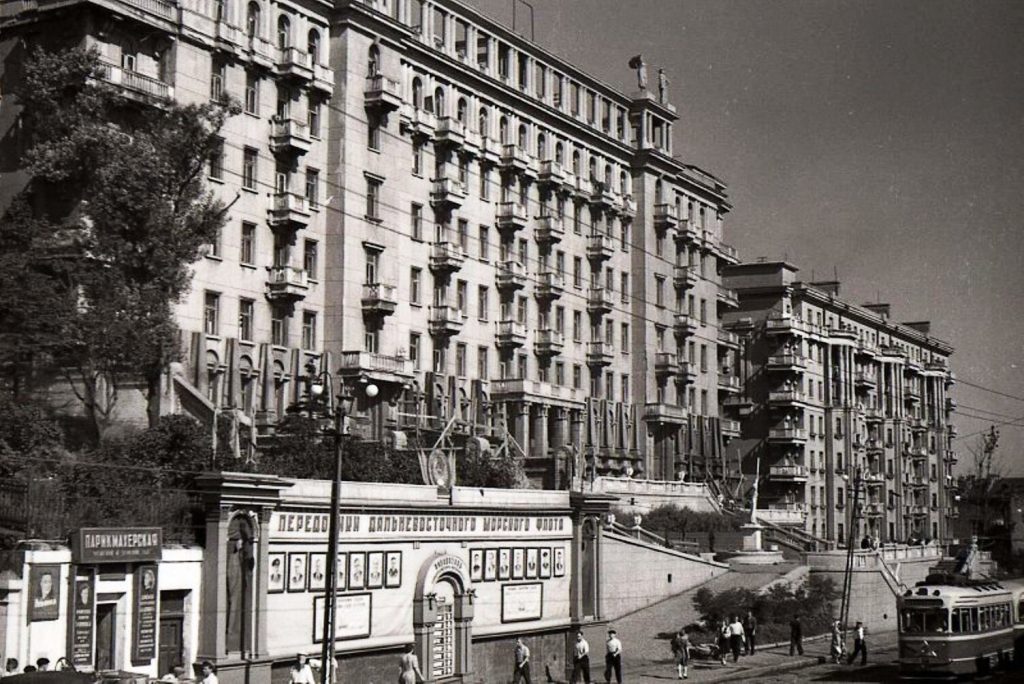 Владивосток — Исторические фотографии — трамвай (1946-1970)