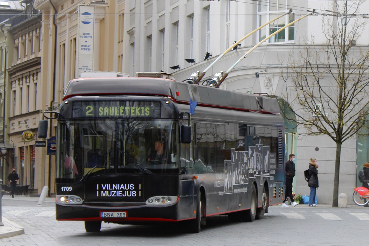 Вильнюс, Solaris Trollino II 15 AC № 1709
