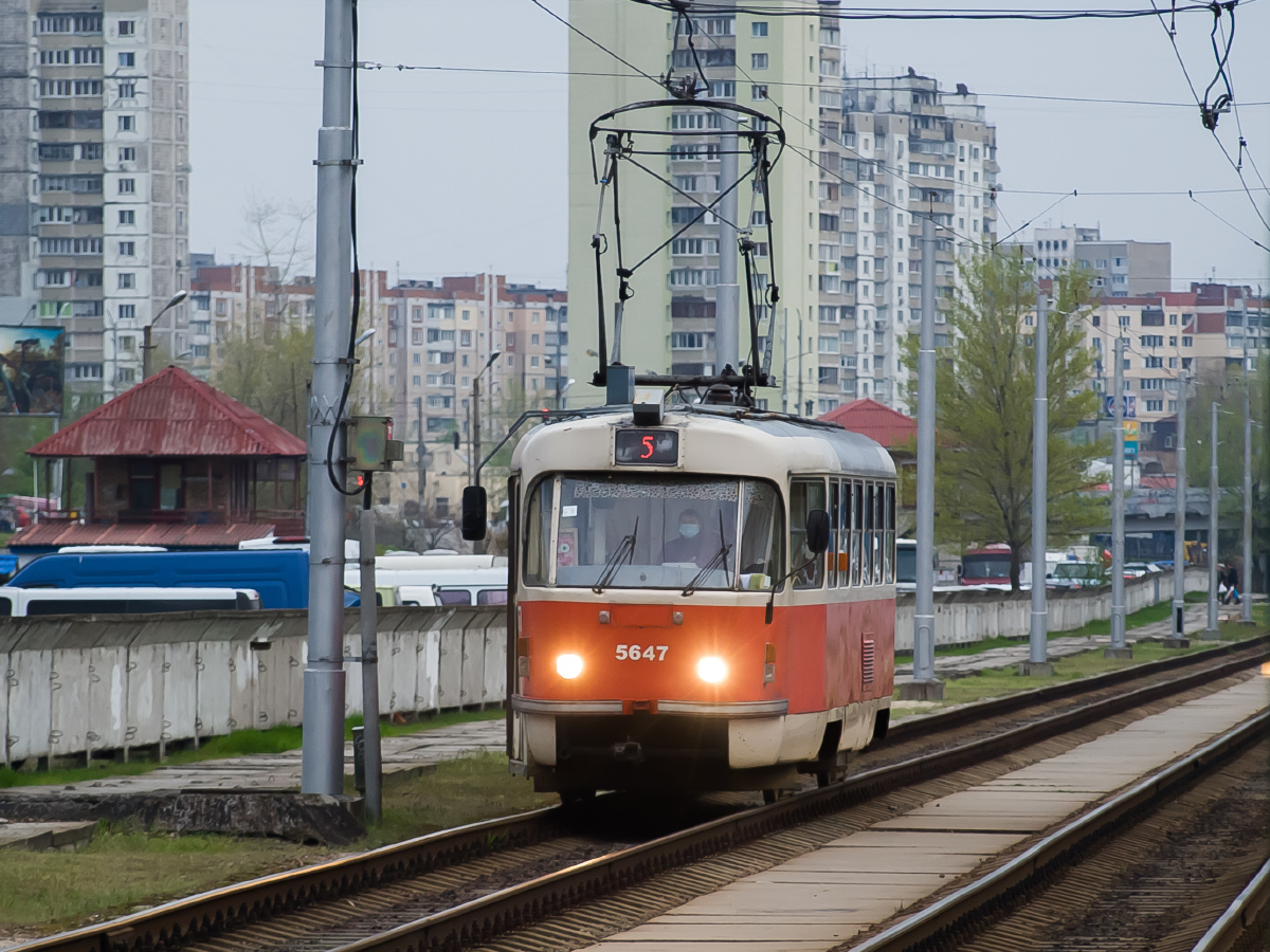 Киев, Tatra T3 № 5647
