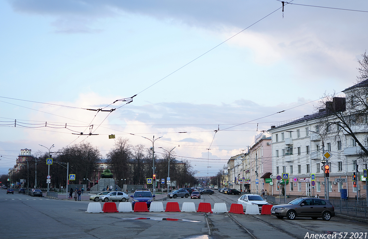 Орёл — Трамвайная сеть и инфраструктура; Орёл — Троллейбусная сеть и инфраструктура Орёл — Трамвайная сеть и инфраструктура; Орёл — Троллейбусная сеть и инфраструктура