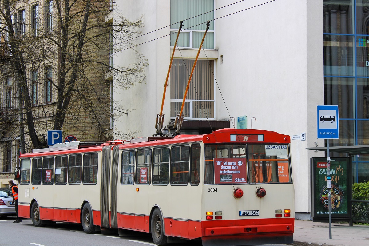 Вильнюс, Škoda 15Tr03/6 № 2604; Вильнюс — Мероприятие #30m15tr в честь 30-летия эксплуатации тролейбусов Škoda 15Tr в Вильнюсе