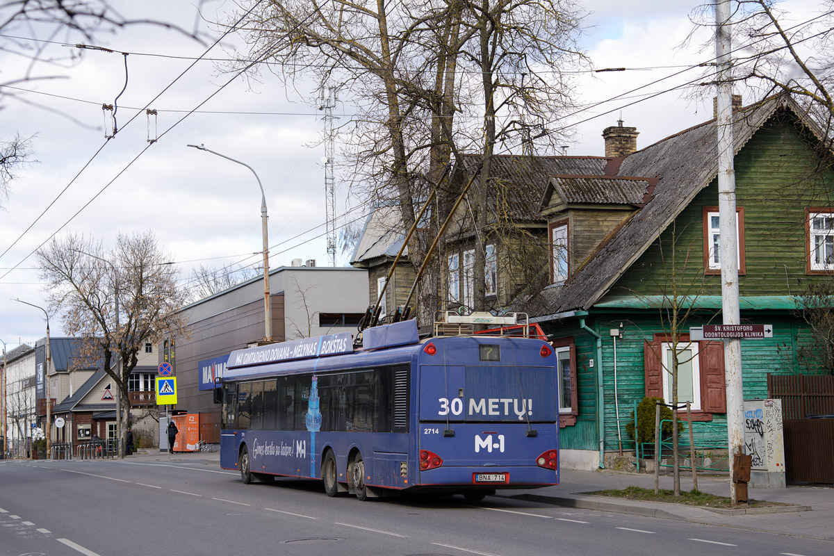 Вильнюс, Solaris Trollino II 15 AC № 2714