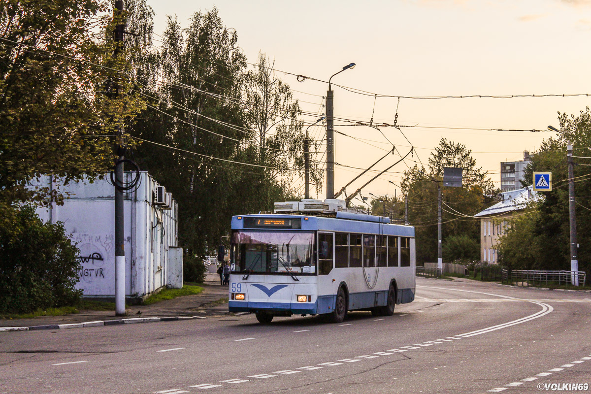 Tver, Trolza-5275.05 “Optima” № 59; Tver — The last years of the Tver trolleybus (2019 — 2020); Tver — Trolleybus lines: Proletarsky district