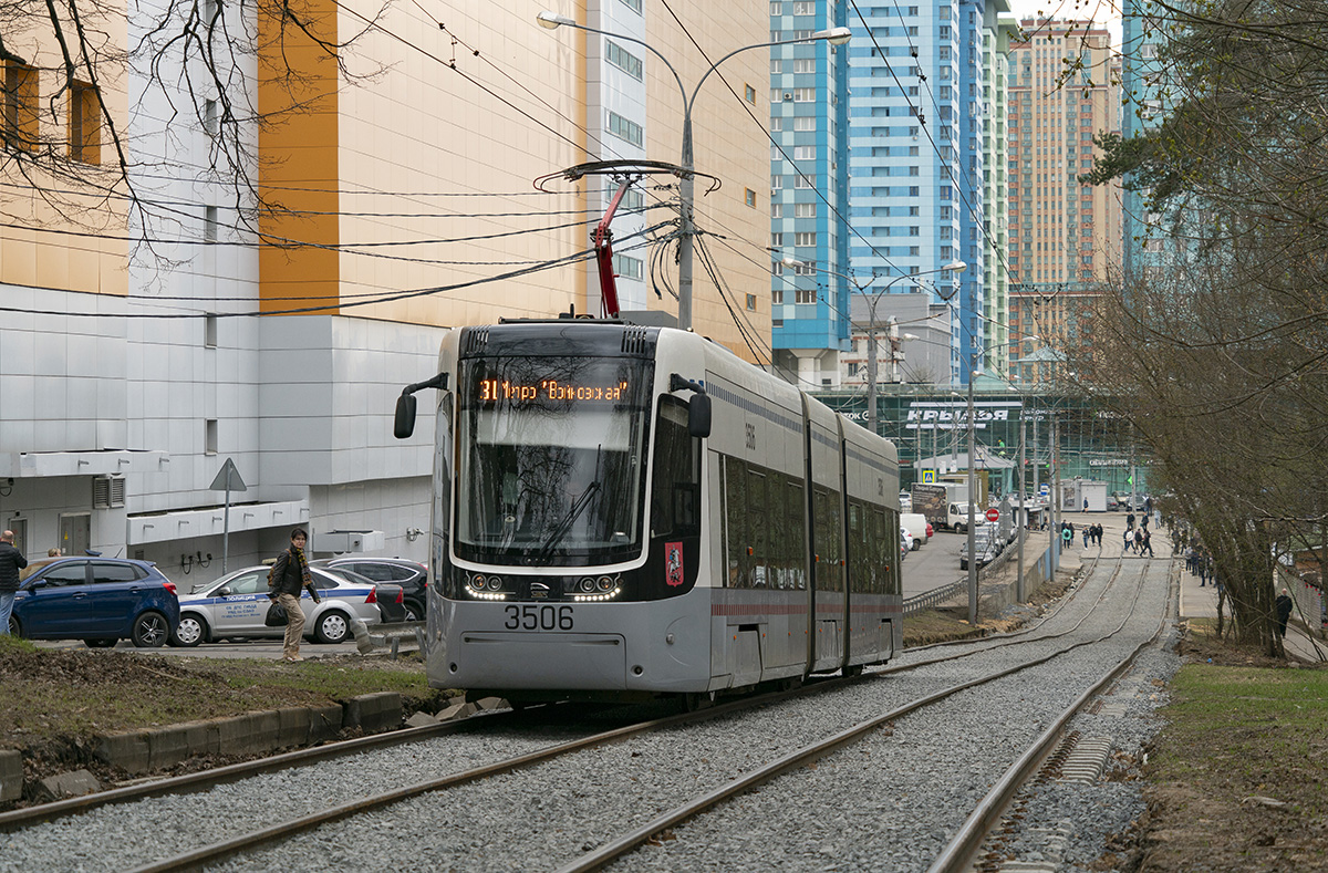 Moscow, 71-414 (Pesa Fokstrot) # 3506 Moscow, 71-414 (Pesa Fokstrot) # 3506