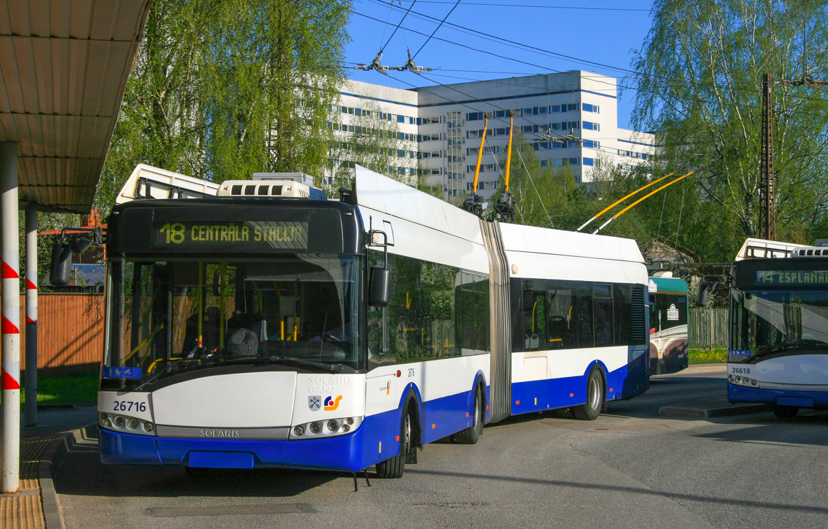 Рига, Solaris Trollino III 18 Ganz-Škoda № 26716