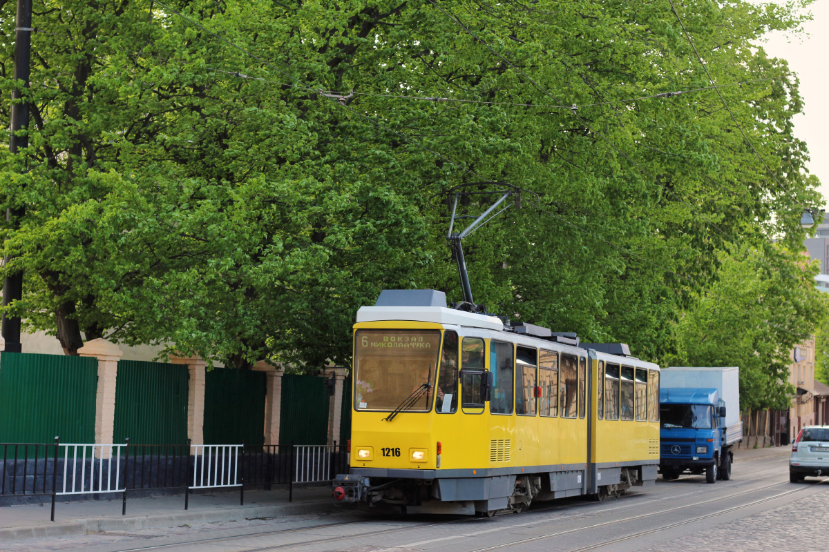 Львов, Tatra KT4DM № 1216