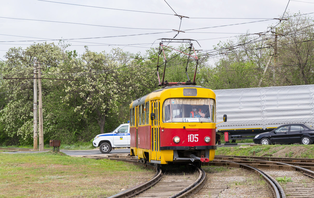 Волжский, Tatra T3SU № 105