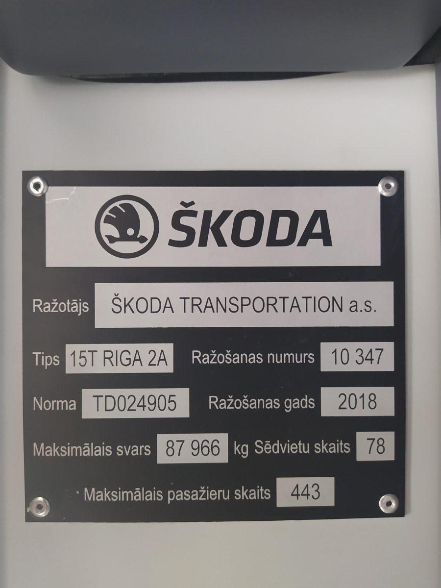 Рига, Škoda 15T2А ForCity Alfa Riga № 58545