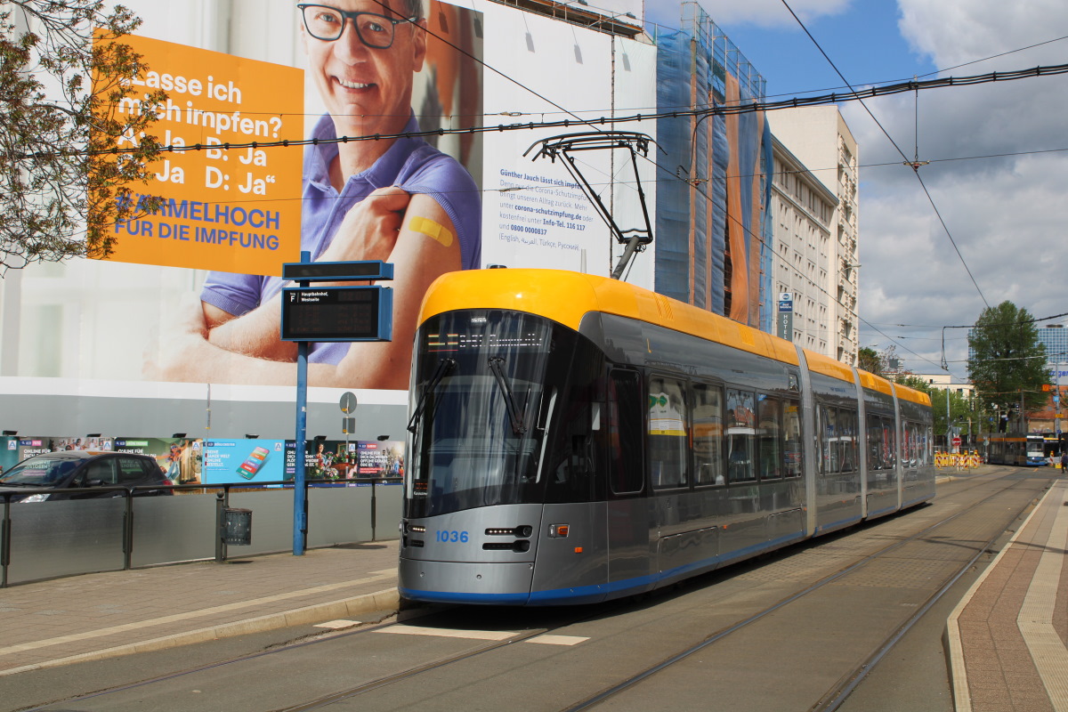 Лейпциг, Solaris Tramino Leipzig (NGT10) № 1036