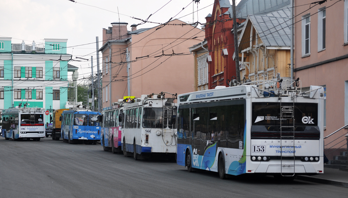 Омск, ПКТС-6281.00 «Адмирал» № 153; Омск — Конечные станции и разворотные кольца