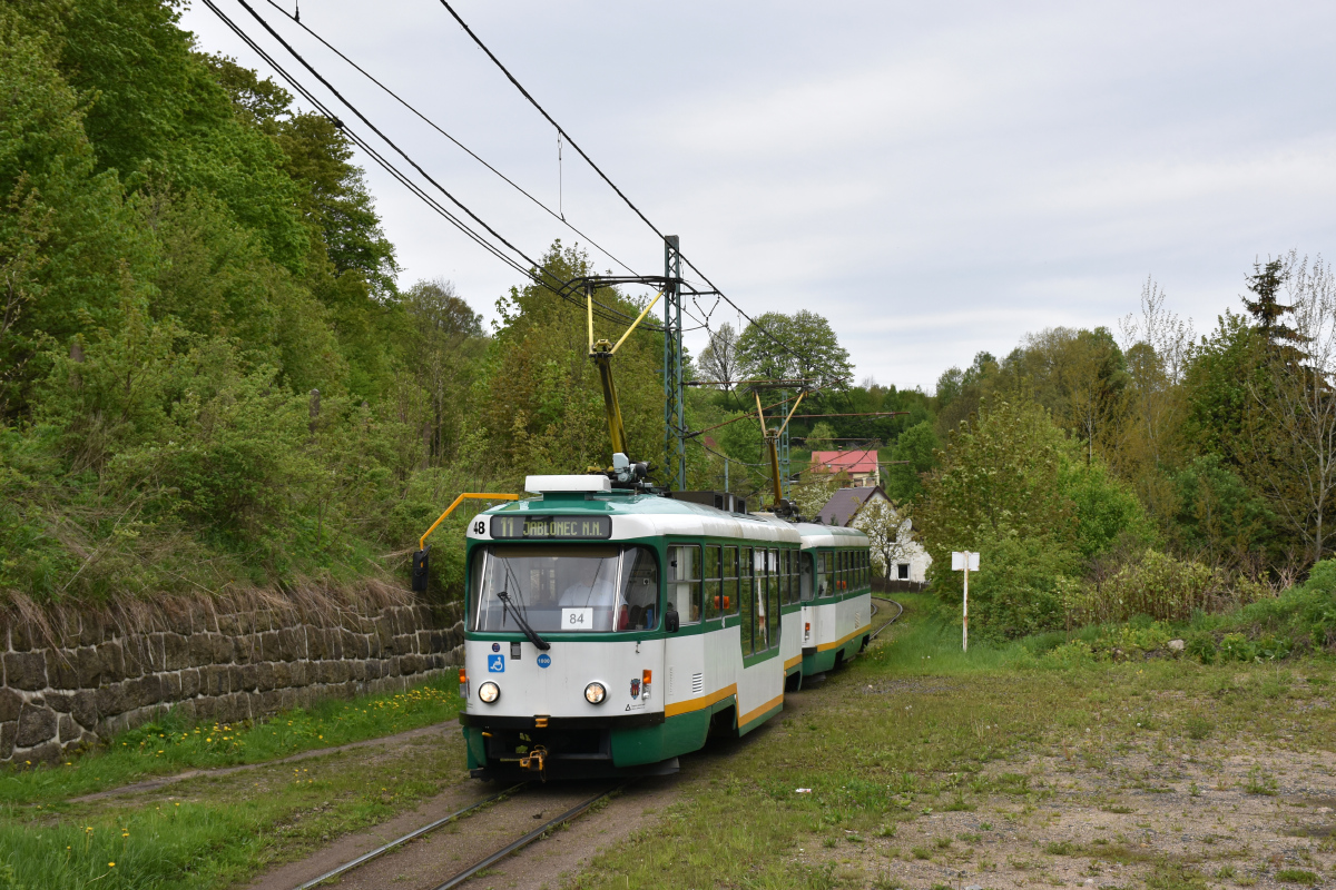 Либерец ― Яблонец-над-Нисой, Tatra T3R.PLF № 48; Либерец ― Яблонец-над-Нисой — Последние недели узкоколейки, 2021 г.