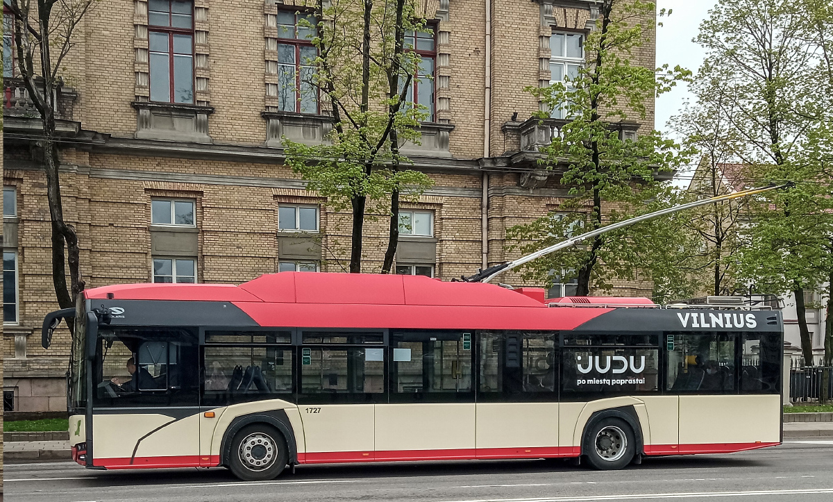 Vilnius, Solaris Trollino IV 12 Škoda č. 1727