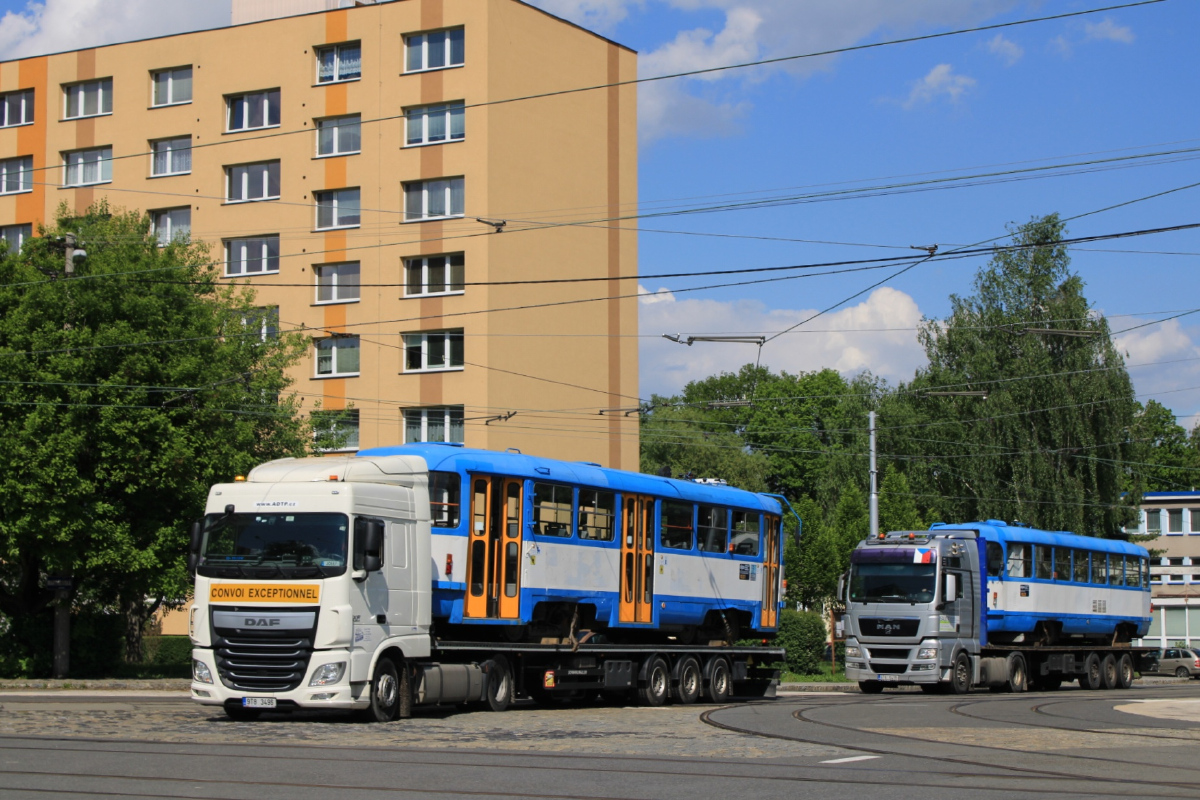 Острава, Tatra T3G № 1031; Острава, Tatra T3R.P № 1021