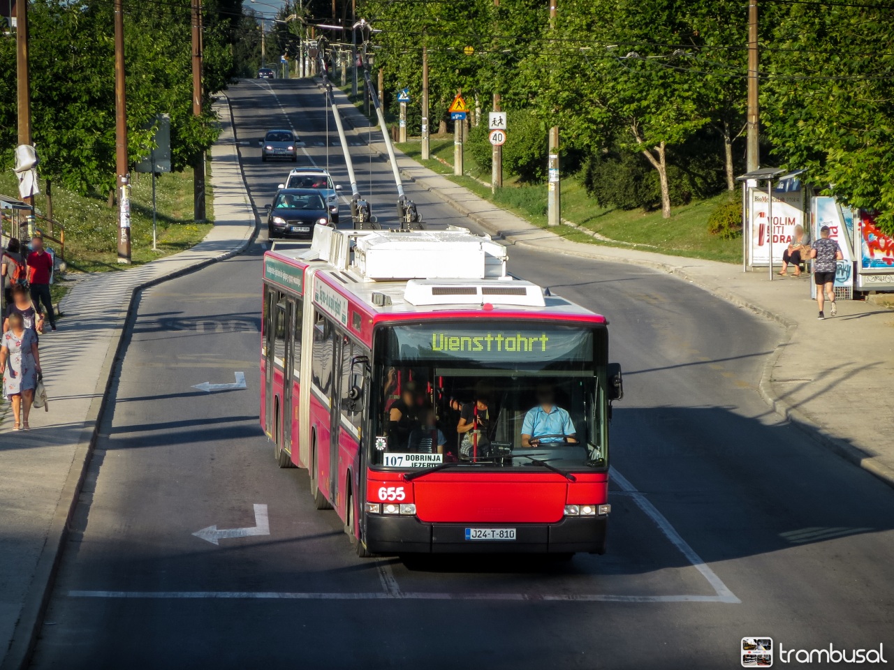 Сараево, Hess SwissTrolley 2 (BGT-N1) № 655
