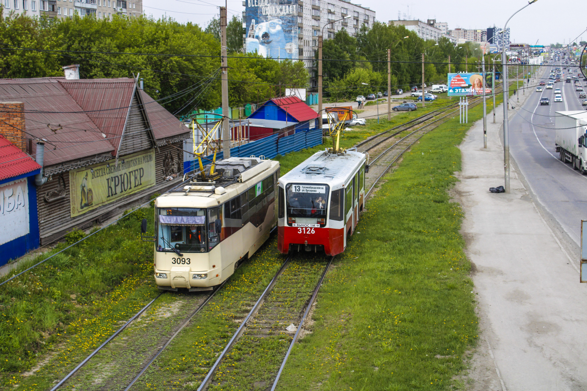 Novosibirsk, BKM 62103 № 3093; Novosibirsk, 71-619K № 3126
