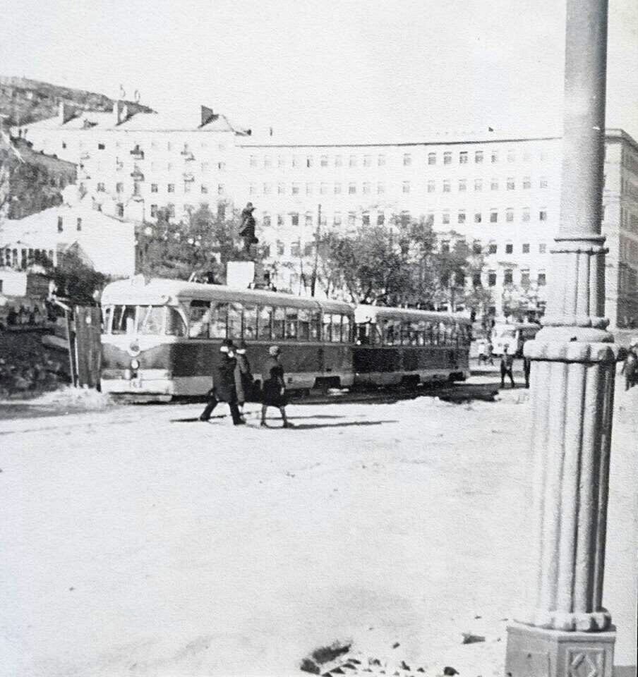 Владивосток — Исторические фотографии — трамвай (1946-1970)
