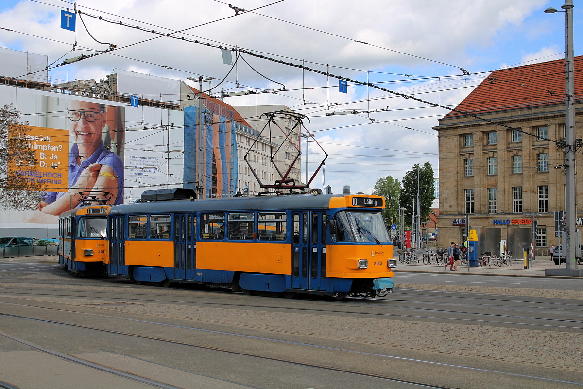 Leipzig, Tatra T4D-M1 # 2123 Leipzig, Tatra T4D-M1 # 2123