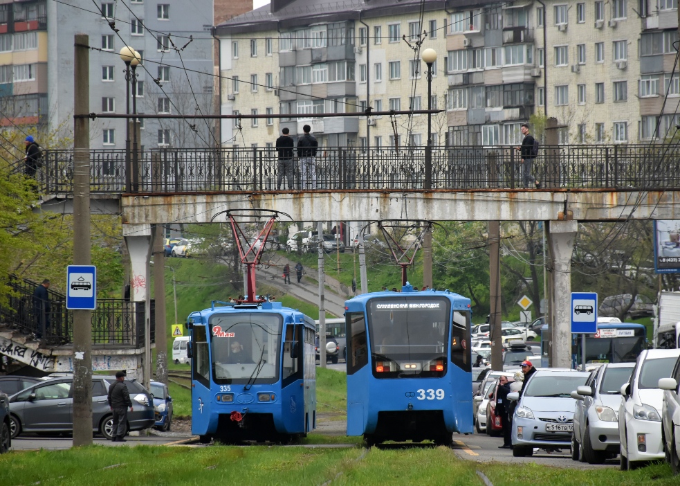 Владивосток, 71-619КС № 339; Владивосток, 71-619К № 335