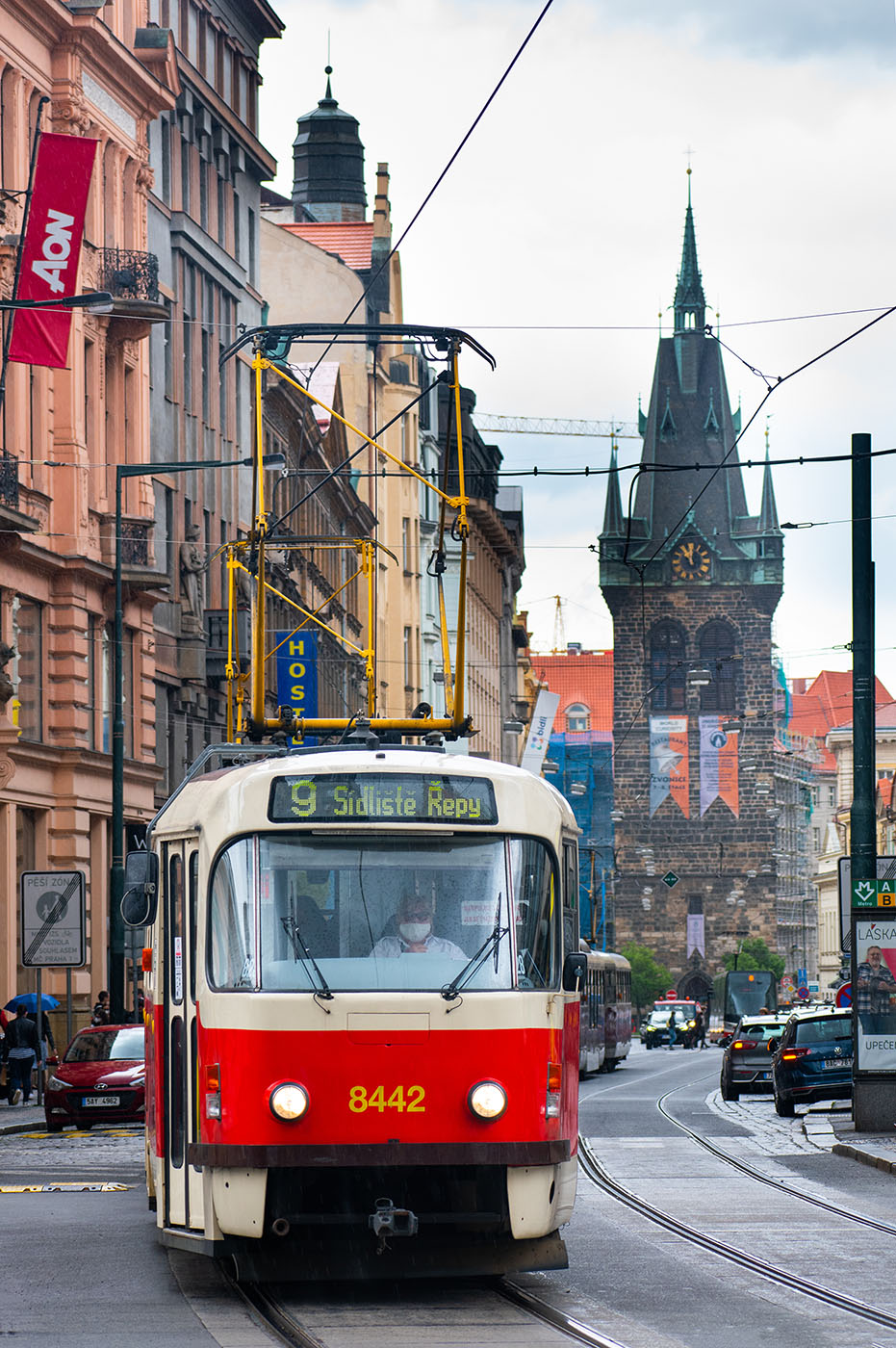 Прага, Tatra T3R.P № 8442