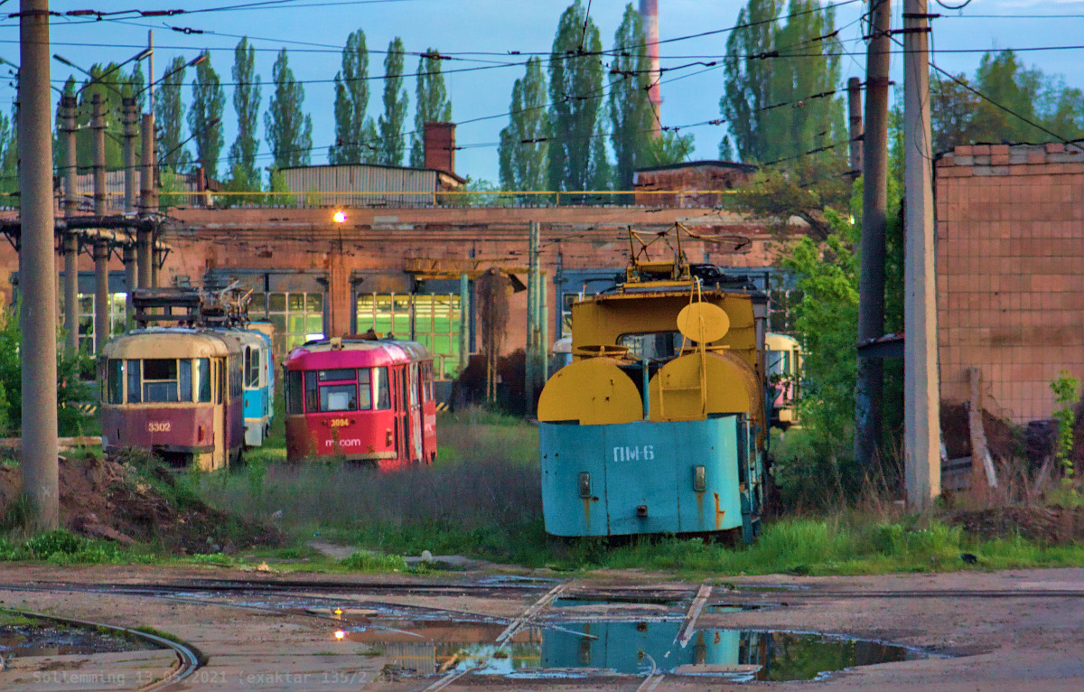 Харьков, Tatra T3SU (двухдверная) № 3302; Харьков, Tatra T3SU № 3094; Харьков, МТВ-82 № ПМ-6; Харьков — Разные фотографии