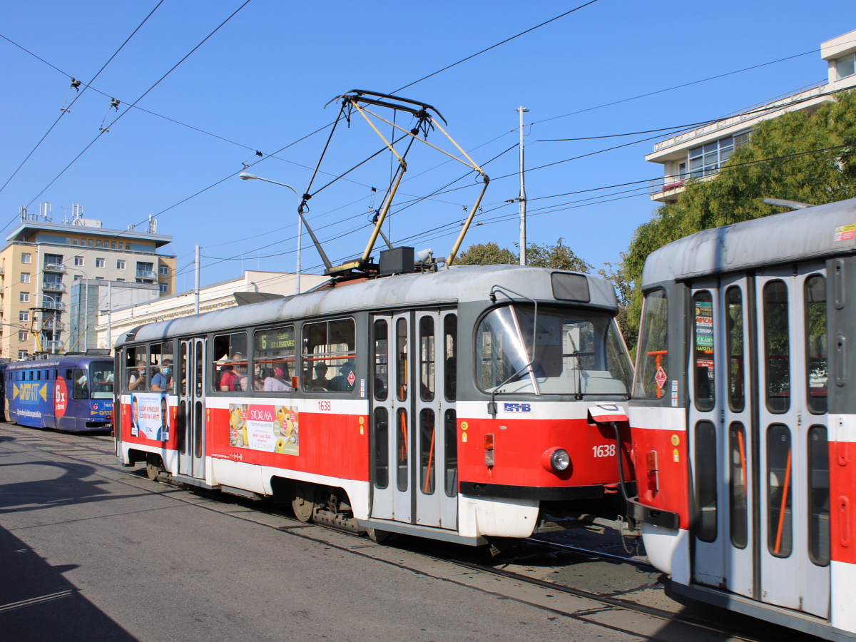 Брно, Tatra T3G № 1638