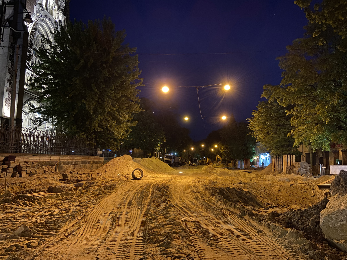 Lemberg — Track reconstructions: Stepana Bandery str. [28.09.2020 -18.12.2021]