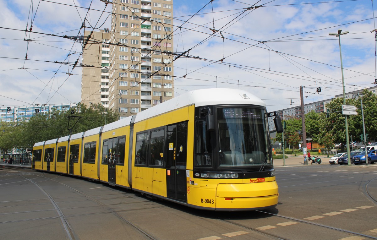 Берлин, Bombardier Flexity Berlin (GT8-08ZR/F8Z) № 9043