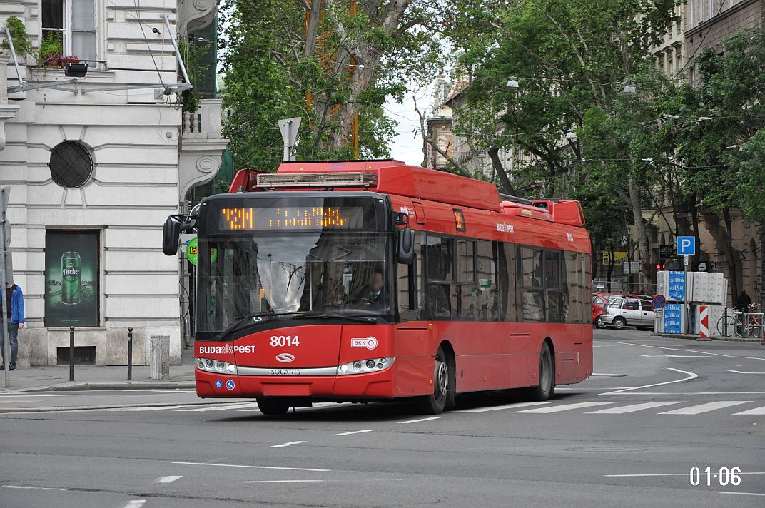 Будапешт, Solaris Trollino III 12 Škoda № 8014