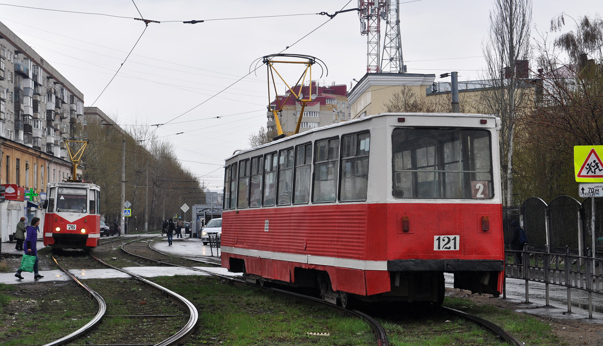 Омск, 71-605 (КТМ-5М3) № 76; Омск, 71-605 (КТМ-5М3) № 121