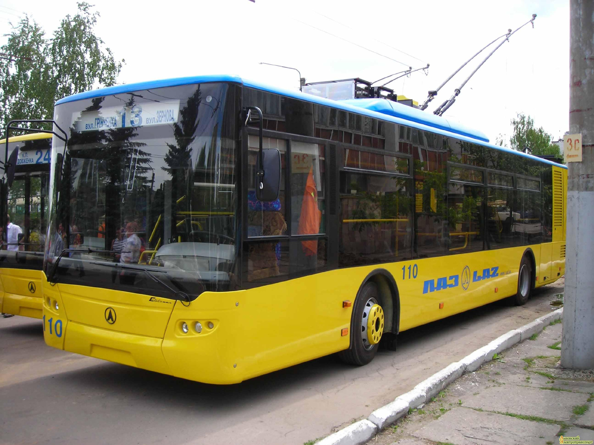 Львов, ЛАЗ E183D1 № 110; Львов — Презентация троллейбусов 2008