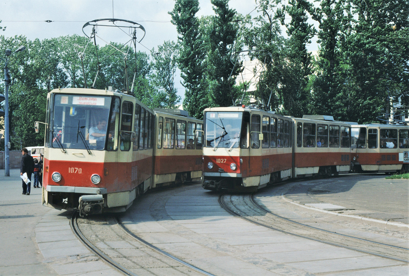Lvov, Tatra KT4SU — 1070; Lvov, Tatra KT4SU — 1027