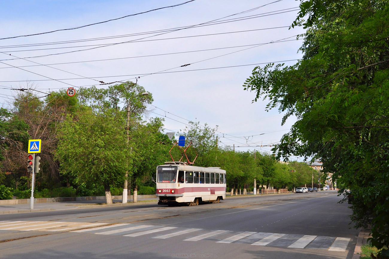 Волгоград, Tatra T3SU мод. ВЗСМ № 2663