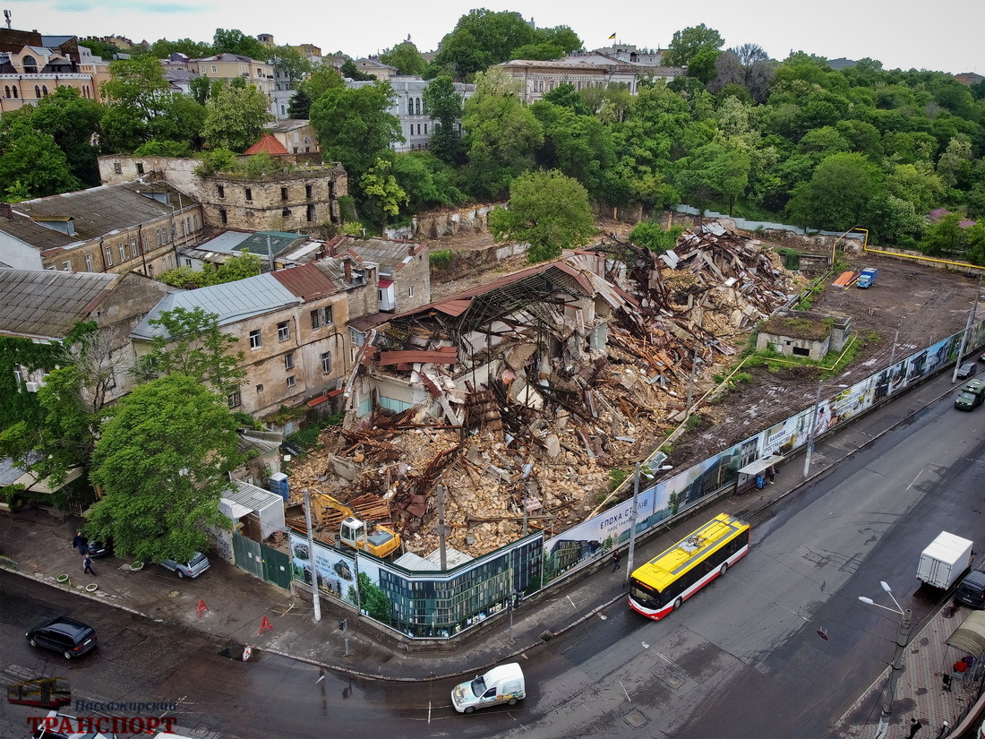 Одесса, БКМ 321 № 0025; Одесса — Электротранспорт Одессы с высоты