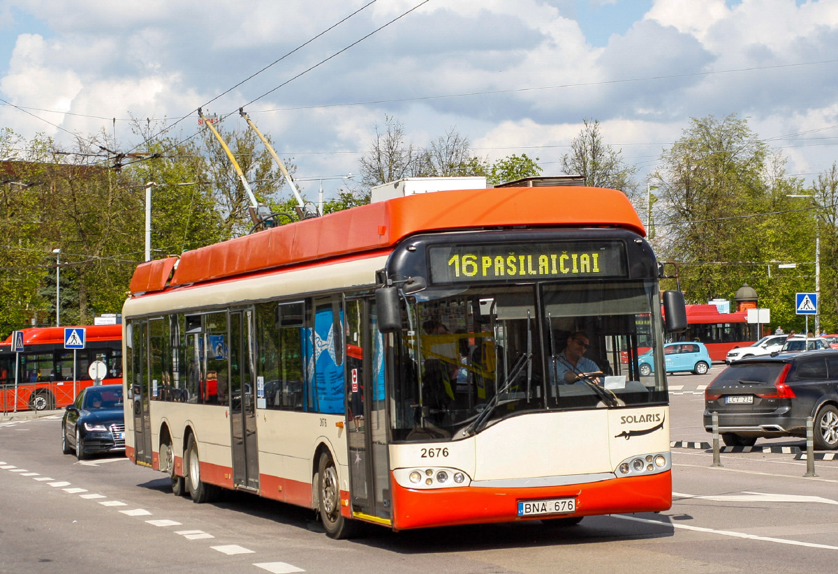 Вильнюс, Solaris Trollino II 15 AC № 2676