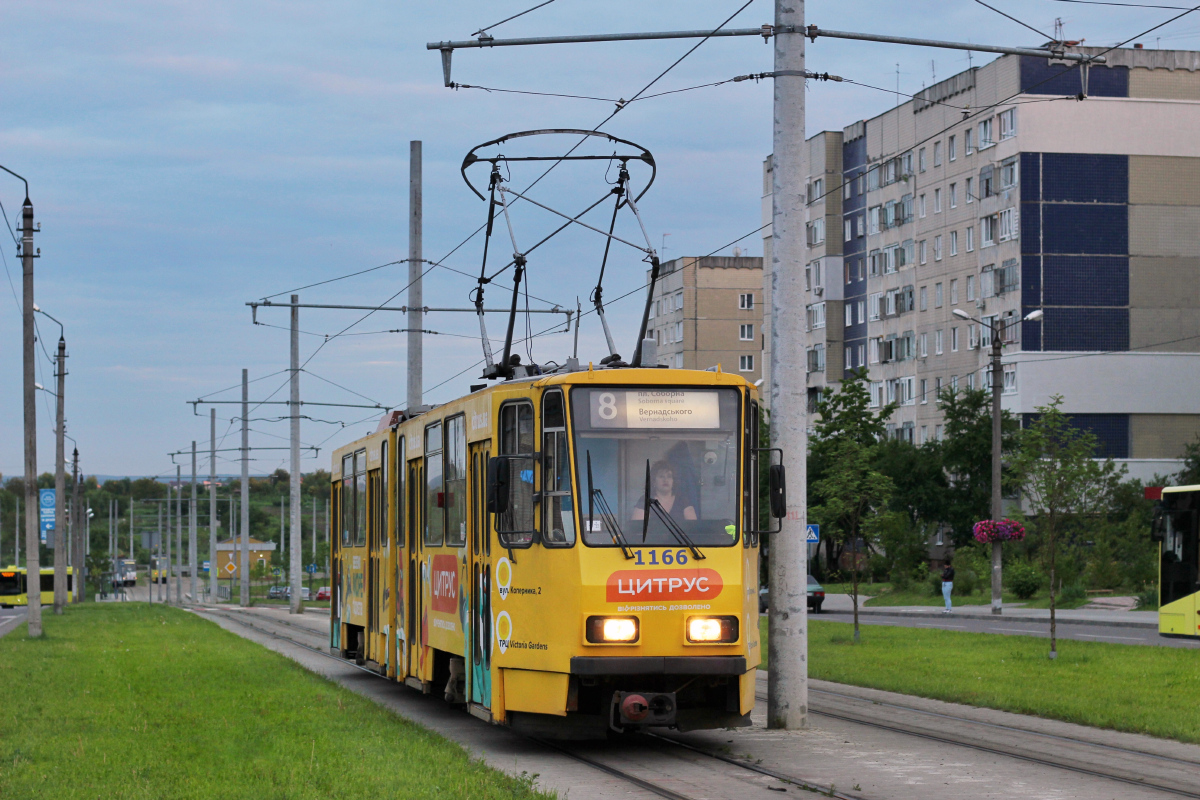 Львов, Tatra KT4D № 1166
